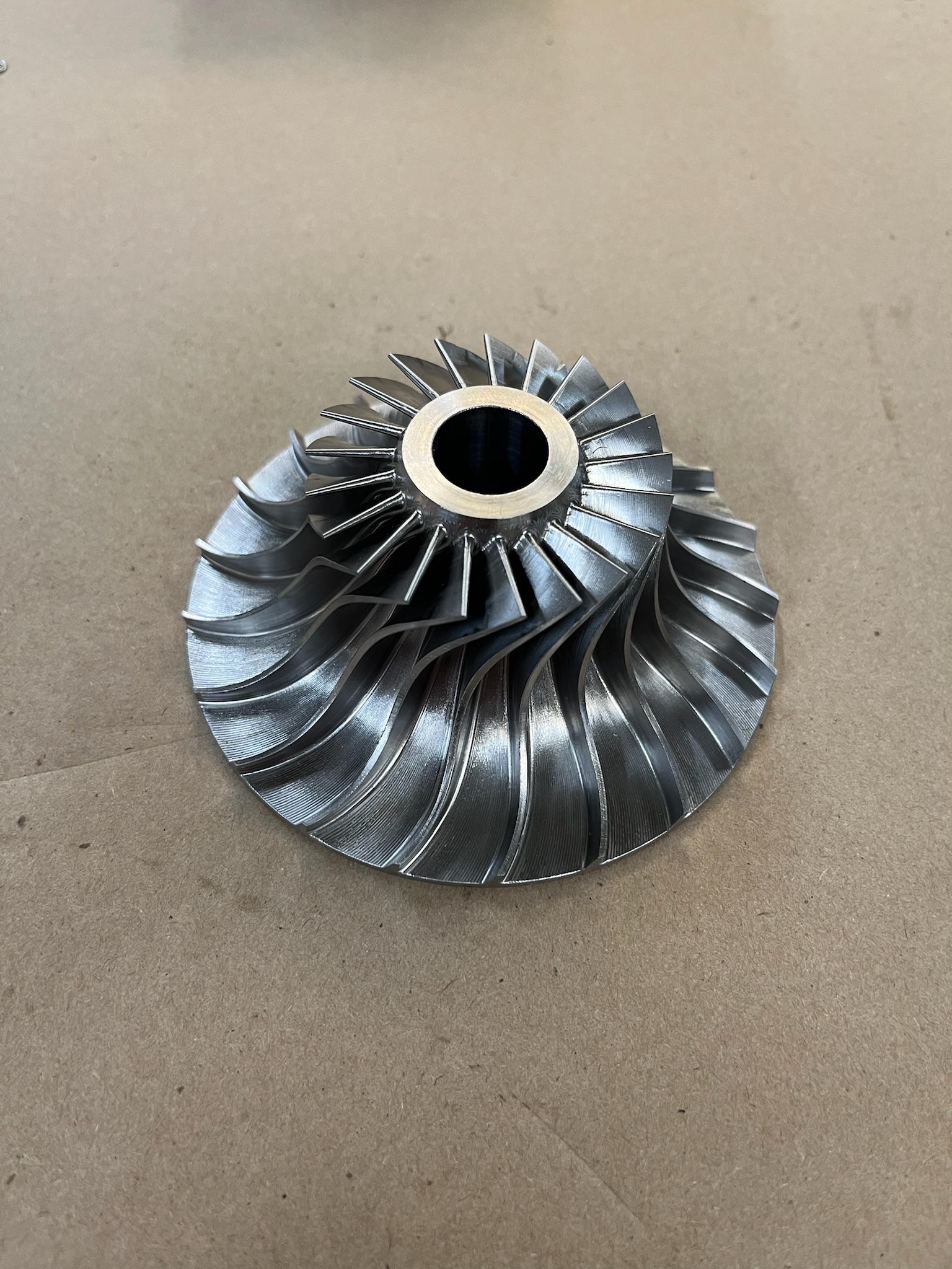 Impeller detail view
